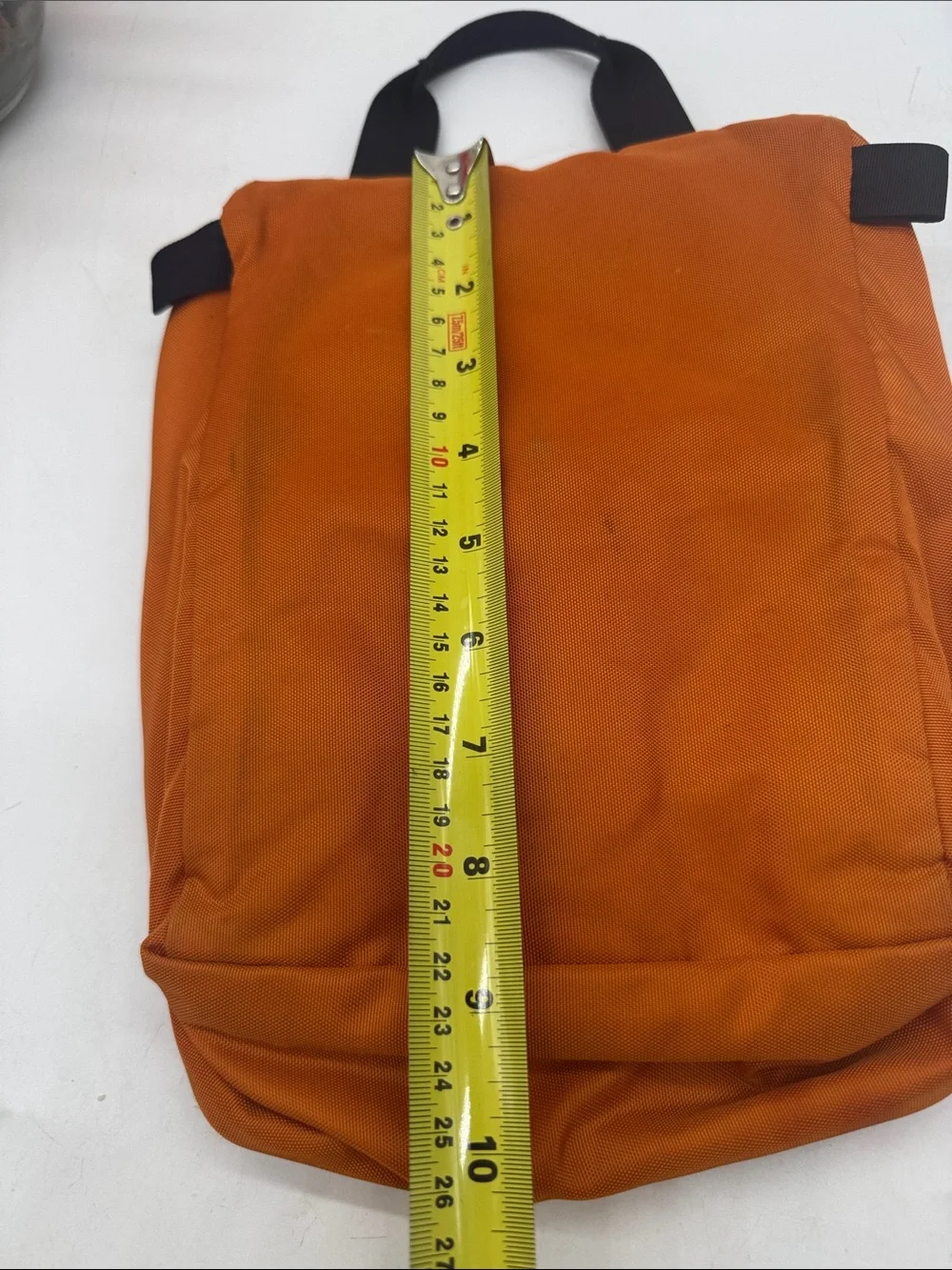 L.L. Bean Orange Canvas Daypack Backpack